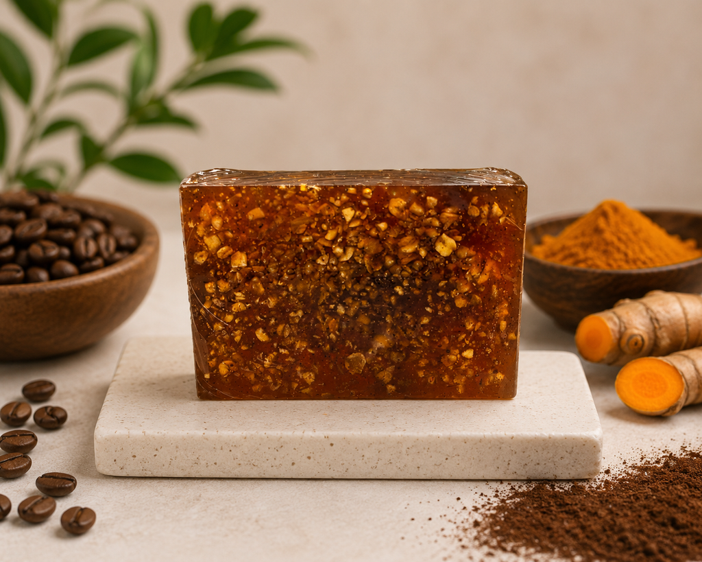 Jabón Artesanal de Café y Cúrcuma